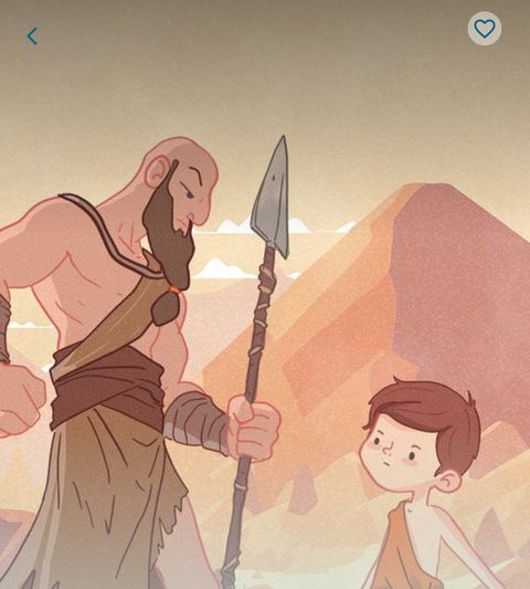 Portada de una historia bíblica para niños
